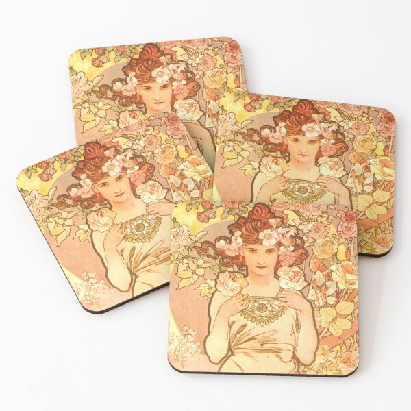 Artikelvorschau, Alfons Mucha Rose entworfen und verkauft von OldTimeArt.