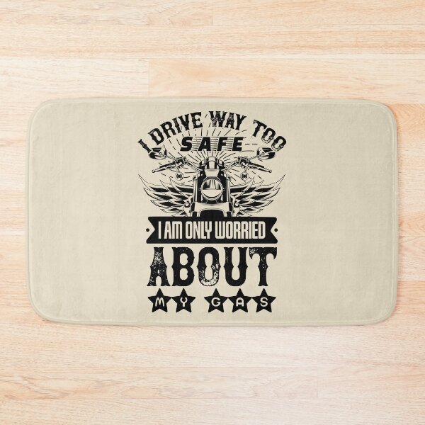 Item preview, I Am Only Worried About My Gas (Black) designed and sold by TextAndVectors.