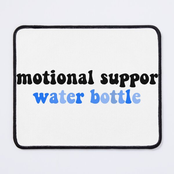 Item preview, multicolor emotional support water bottle (blue) designed and sold by lilystickers65.