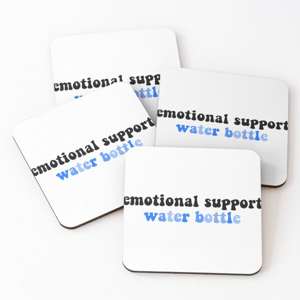 Item preview, multicolor emotional support water bottle (blue) designed and sold by lilystickers65.