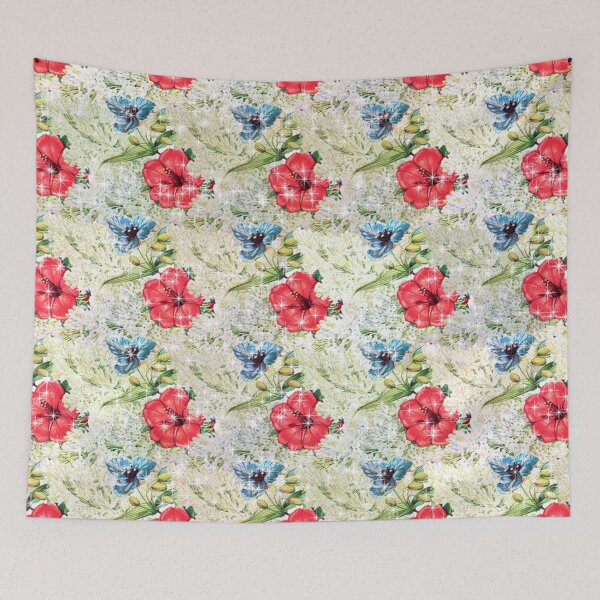 Item preview, Floral Vintage Seamless Pattern With Vibrant Shining Flowers designed and sold by BeInTouch.
