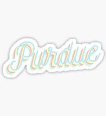 Purdue - Rainbow Bold Sticker