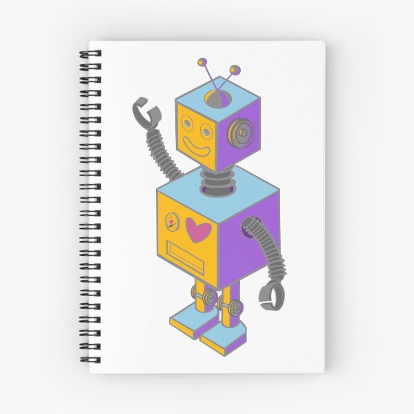 Aperçu de l'œuvre Robot coloré avec un coeur créée et vendue par Boundliss.