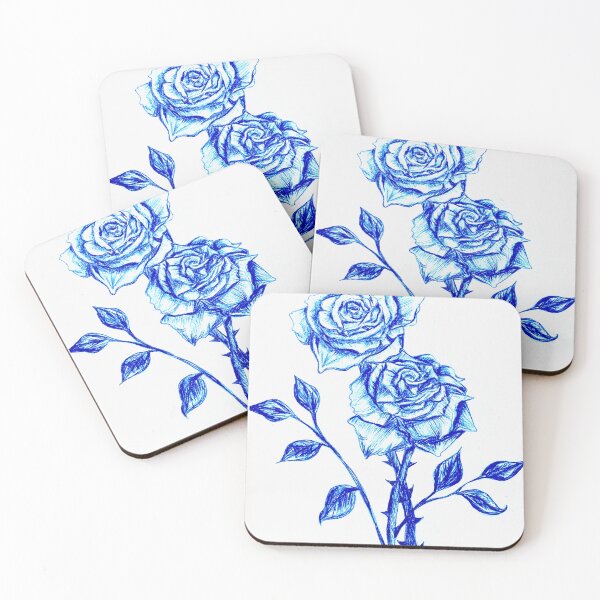 Item preview, Roses In Blue Pen designed and sold by ChloeM-Artistry.
