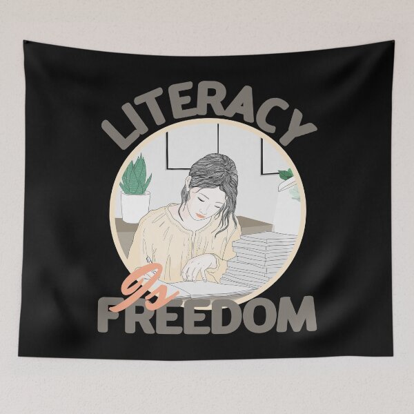 Item preview, LITERACY IS FREEDOM designed and sold by GAADesignz.
