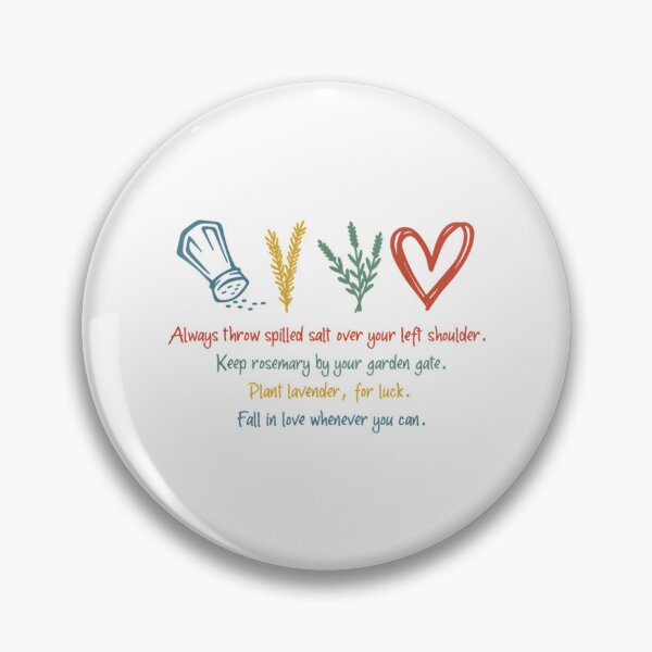 Item preview, Always Throw Spilled Salt Practical Magic Inspirational   designed and sold by SourPeaDesign.