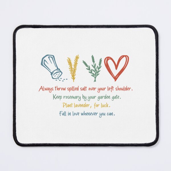 Item preview, Always Throw Spilled Salt Practical Magic Inspirational   designed and sold by SourPeaDesign.