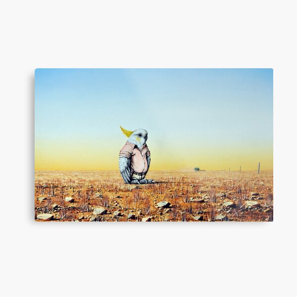 Out Standing In His Field Metal Print