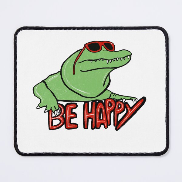 Item preview, Don’t worry be happy cocodrilo funny sunglasses designed and sold by Tropical Blood.