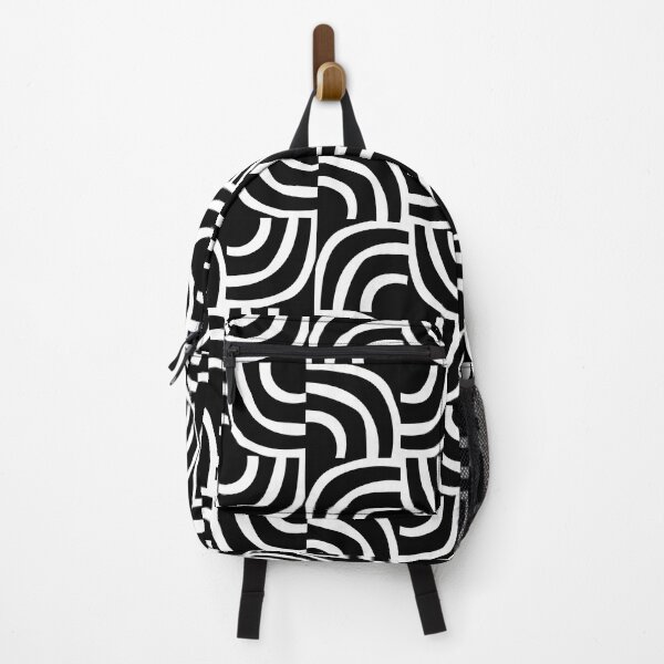 Item preview, Modernist Abstract Arc Pattern 621 Black and White designed and sold by tonymagnerart.