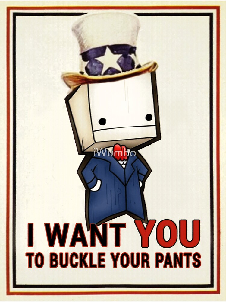 "Buckle Your Pants" Sticker for Sale by iWumbo Redbubble
