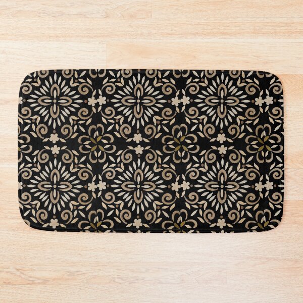 Item preview, Black and gray floral cross design designed and sold by Melissa Renee.