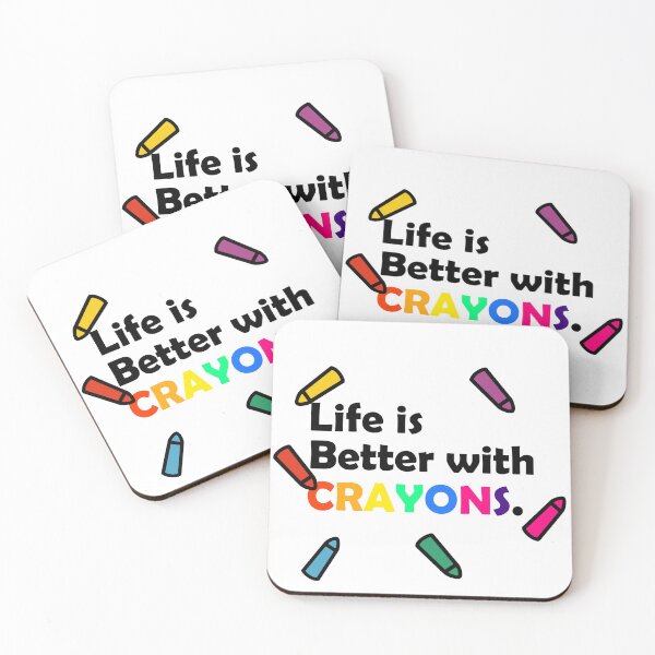 Item preview, Life is Better with Crayons designed and sold by GoobyCloud.