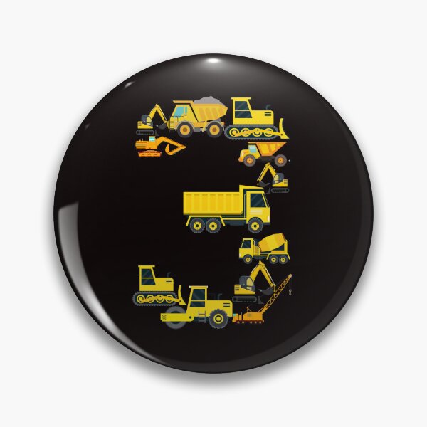 Item preview, Construction Trucks 3rd Birthday 3 Year Old Boys designed and sold by Buyeseoshop.