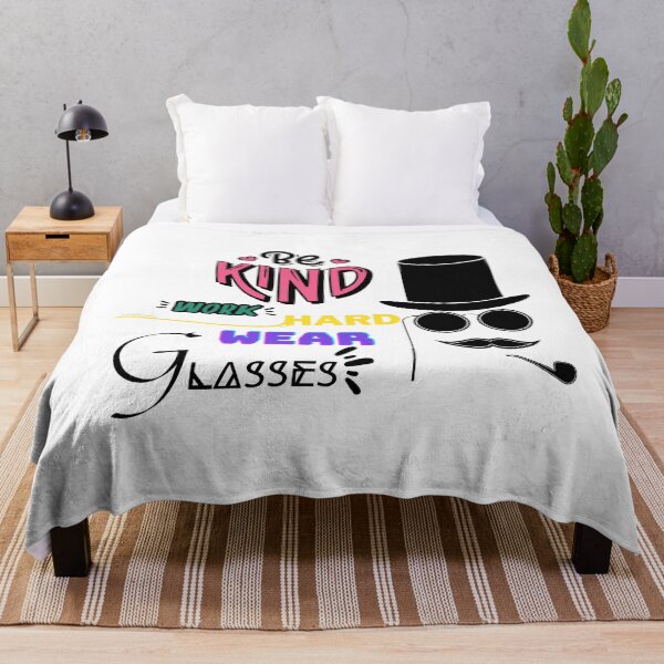 Item preview, be kind work hard wear glasses designed and sold by ENIGMAT-.