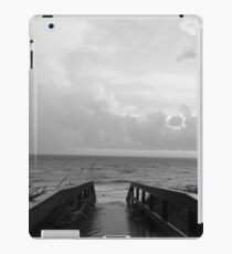 black and white beach path iPad Case/Skin
