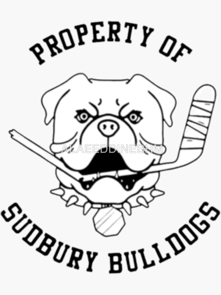SHORESY Sudbury Bulldogs Logo T-Shirt Sticker for Sale by