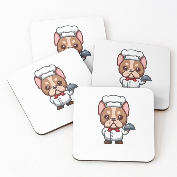 Item preview, French Bulldog Chef Cute Cartoon designed and sold by GumregaStudio.
