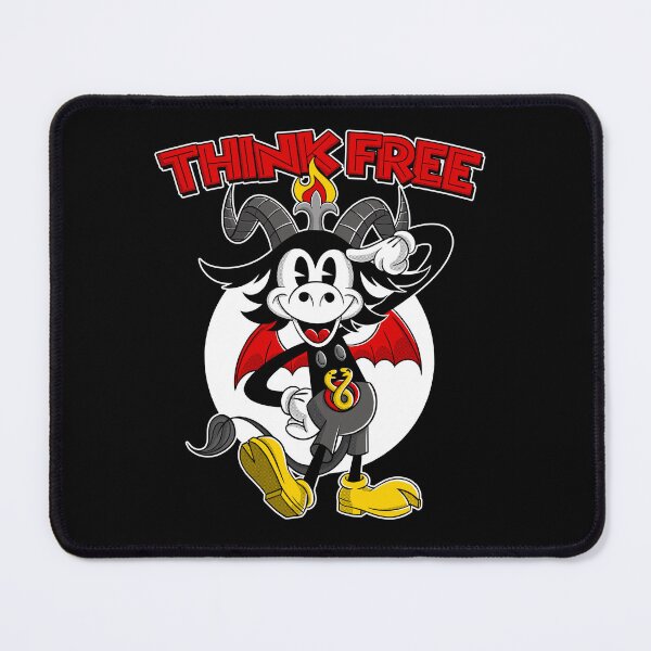 Item preview, Think free like Baphomet retro Cartoon the freethinker goth designed and sold by AlteregoShop.