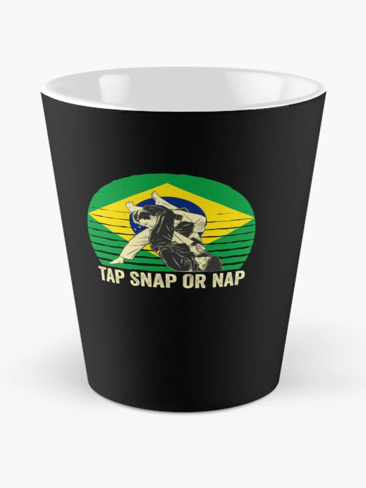 Aperçu 2 sur 4. Mug à café avec l'œuvre Tap Snap Or Nap - BJJ Brazilian Jiu Jitsu créée et vendue par Mc-R.