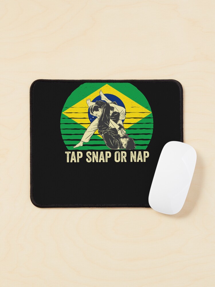 Thumbnail 1 von 5, Mauspad, Tap Snap Or Nap - BJJ Brazilian Jiu Jitsu designt und verkauft von Mc-R.