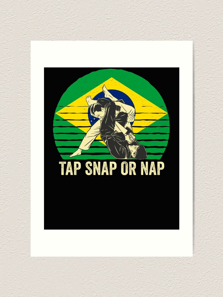 Thumbnail 1 von 3, Kunstdruck, Tap Snap Or Nap - BJJ Brazilian Jiu Jitsu designt und verkauft von Mc-R.