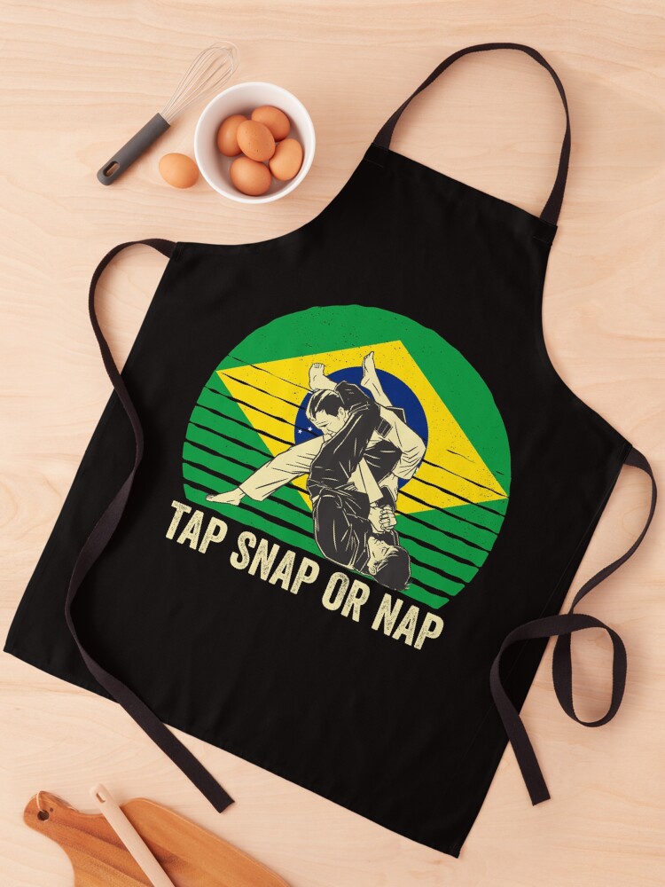 Thumbnail 1 von 6, Schürze, Tap Snap Or Nap - BJJ Brazilian Jiu Jitsu designt und verkauft von Mc-R.