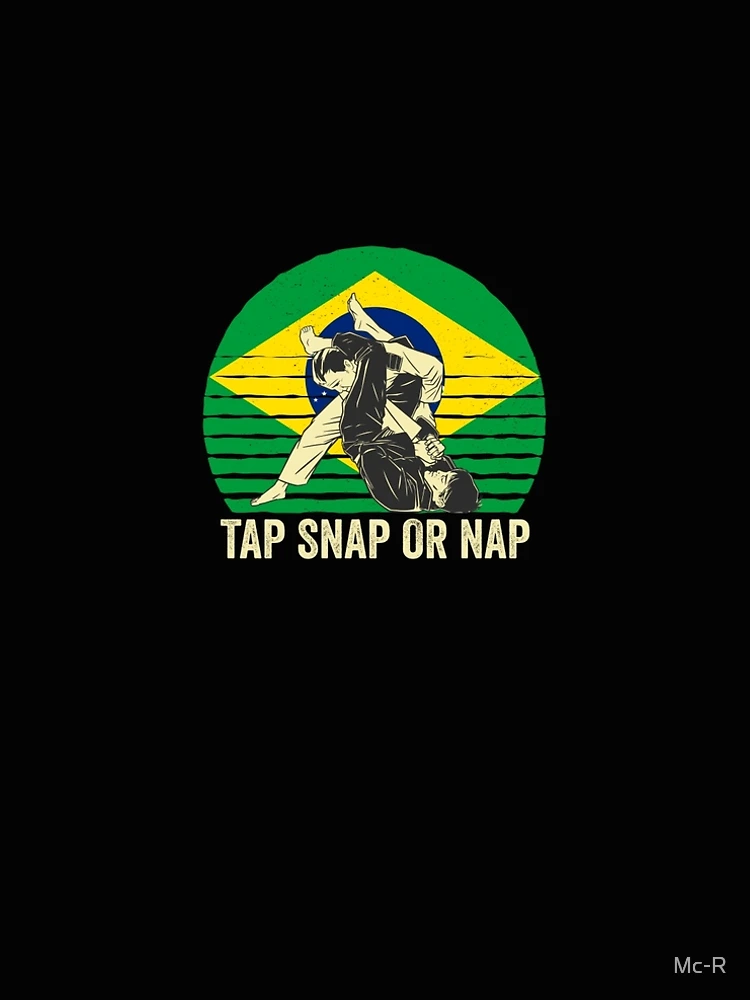 Aperçu 5 sur 5. Robe trapèze avec l'œuvre Tap Snap Or Nap - BJJ Brazilian Jiu Jitsu créée et vendue par Mc-R.