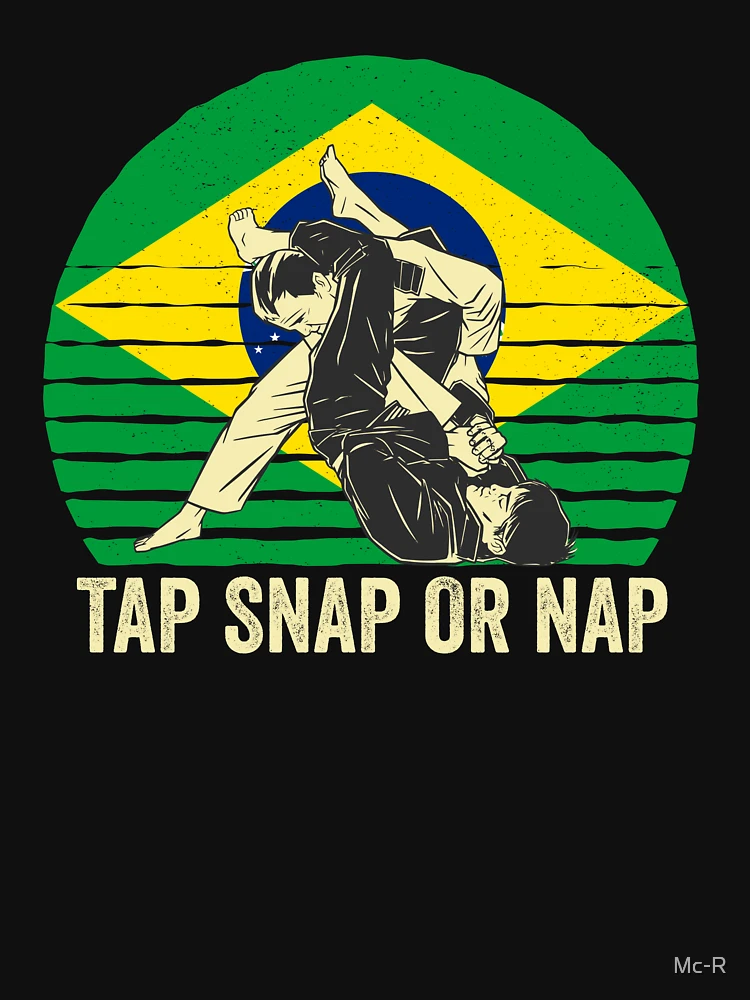 Aperçu 6 sur 6. Sweatshirt léger avec l'œuvre Tap Snap Or Nap - BJJ Brazilian Jiu Jitsu créée et vendue par Mc-R.