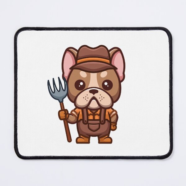 Item preview, French Bulldog Farmer Cute Cartoon designed and sold by GumregaStudio.
