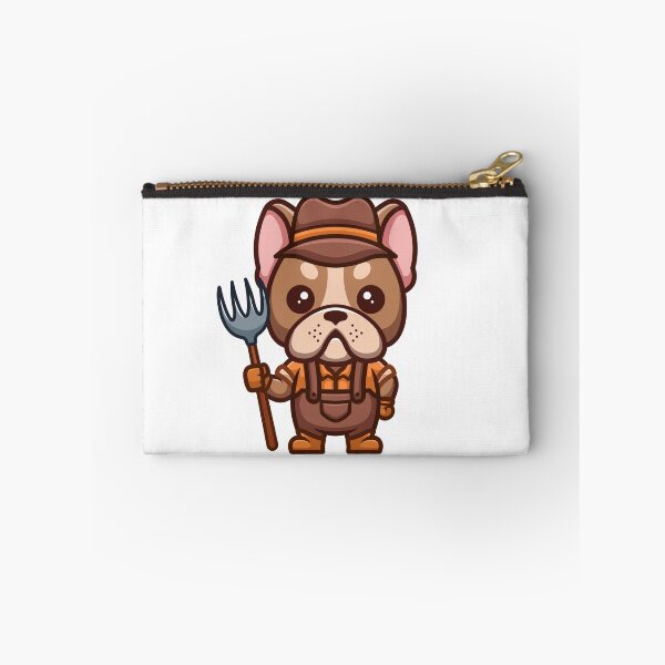Item preview, French Bulldog Farmer Cute Cartoon designed and sold by GumregaStudio.