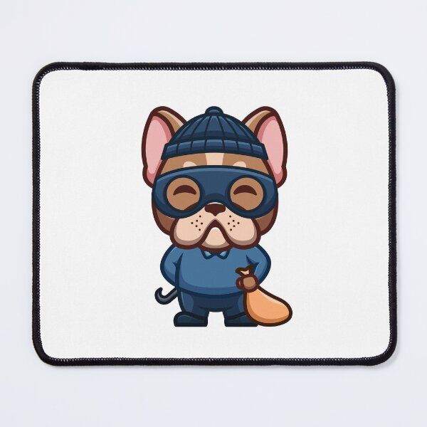 Item preview, French Bulldog Thief Cute Cartoon designed and sold by GumregaStudio.