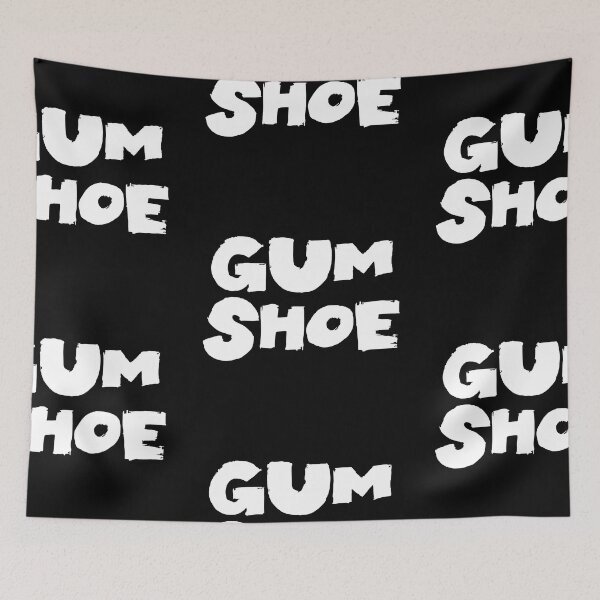 Item preview, Gumshoe Text Monochrome Black designed and sold by Meepuruproject.