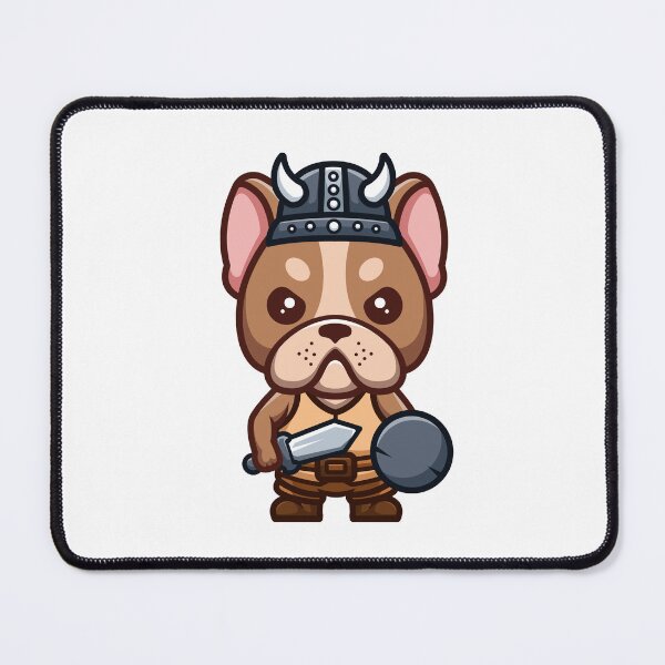 Item preview, French Bulldog Viking Cute Cartoon designed and sold by GumregaStudio.