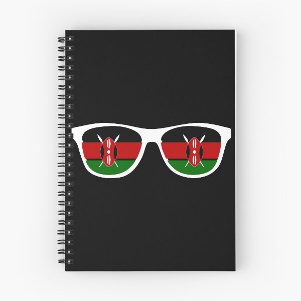 Item preview, Kenya Kenyan Flag on Sunglasses Design - Black designed and sold by PearlMoonGrapes.