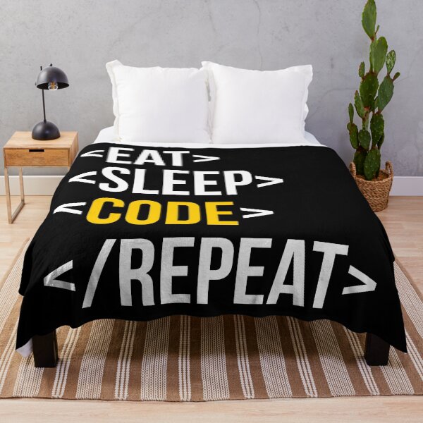 Item preview, Eat Sleep Code Repeat designed and sold by Yeaha.