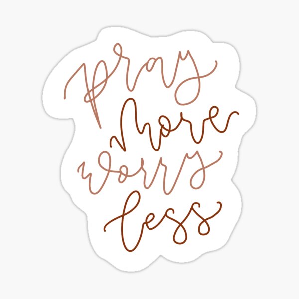 Item preview, Pray More Worry Less  designed and sold by sydneyletters.
