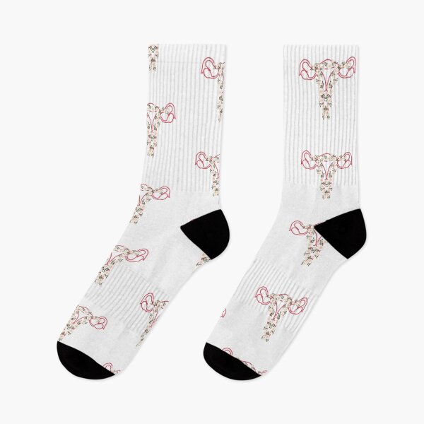 Item preview, Red Female Reproductive System With Florals designed and sold by SMillustrations.