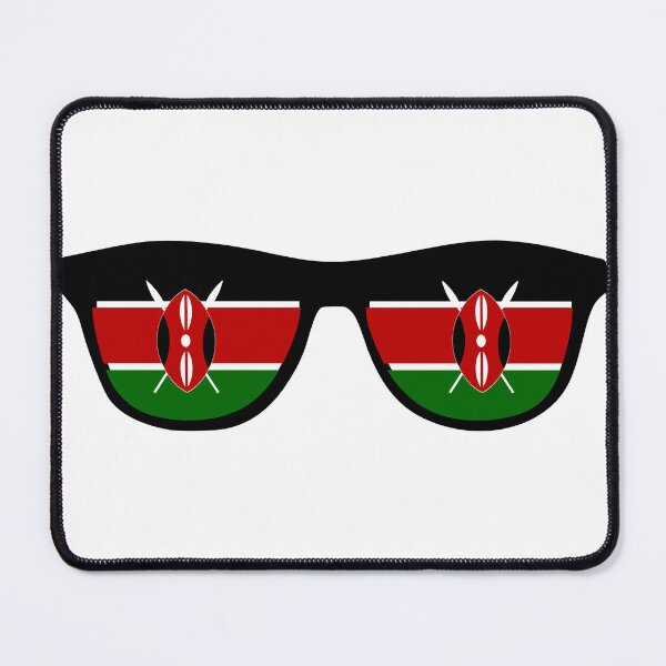 Item preview, Kenya Kenyan Flag on Sunglasses Design designed and sold by PearlMoonGrapes.