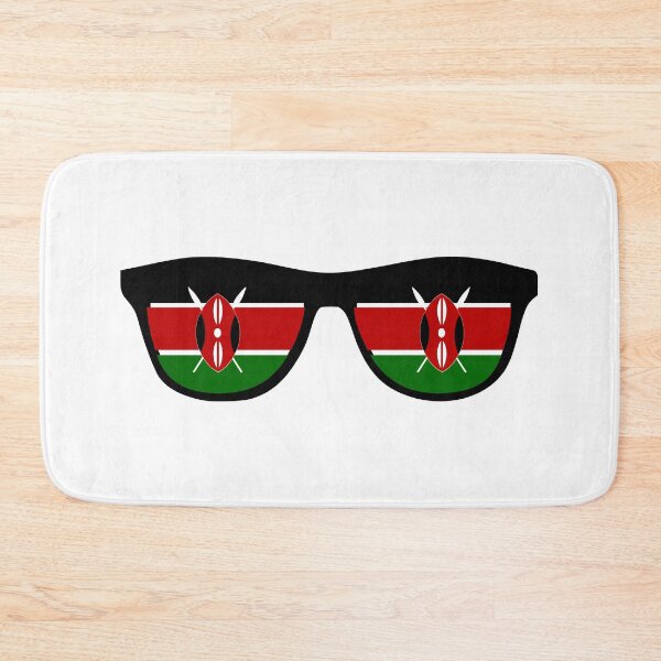 Item preview, Kenya Kenyan Flag on Sunglasses Design designed and sold by PearlMoonGrapes.