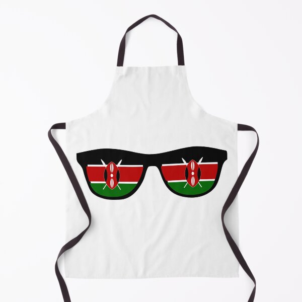 Item preview, Kenya Kenyan Flag on Sunglasses Design designed and sold by PearlMoonGrapes.