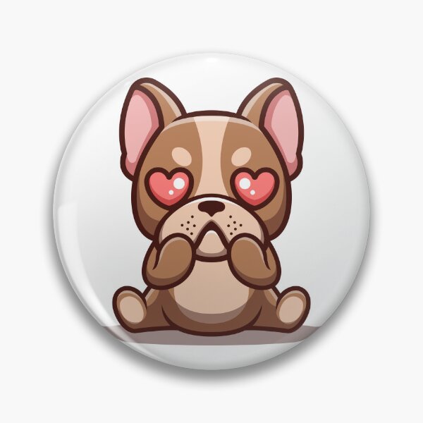 Item preview, French Bulldog Sitting Shocked Cute Cartoon designed and sold by GumregaStudio.