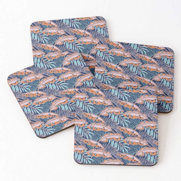 Artikelvorschau, Blue Leopard Banana Leaves entworfen und verkauft von Carolina Diaz.