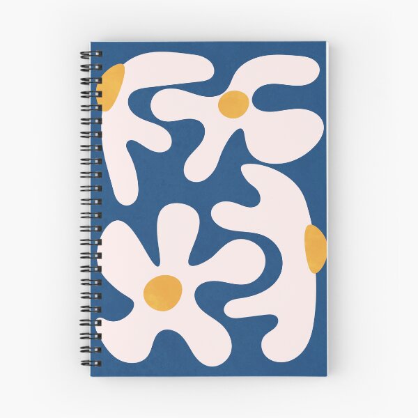 Item preview, Abstract Flowers Blue White designed and sold by technicolorable_art.