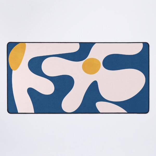 Item preview, Abstract Flowers Blue White designed and sold by technicolorable_art.