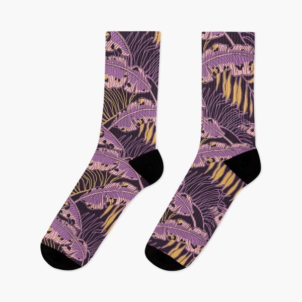 Artikelvorschau, Purple Leopard Banana Leaves entworfen und verkauft von Carolina Diaz.