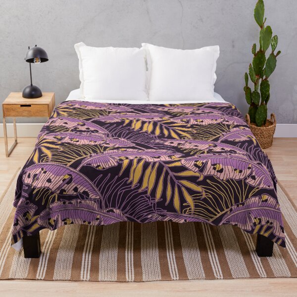 Item preview, Purple Leopard Banana Leaves designed and sold by Carolina Diaz.
