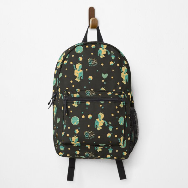 Item preview, Colorful Robots with a Heart Pattern - Pastel Green designed and sold by Boundliss.
