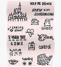 halsey doodles Poster
