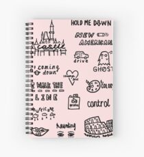 halsey doodles Spiral Notebook